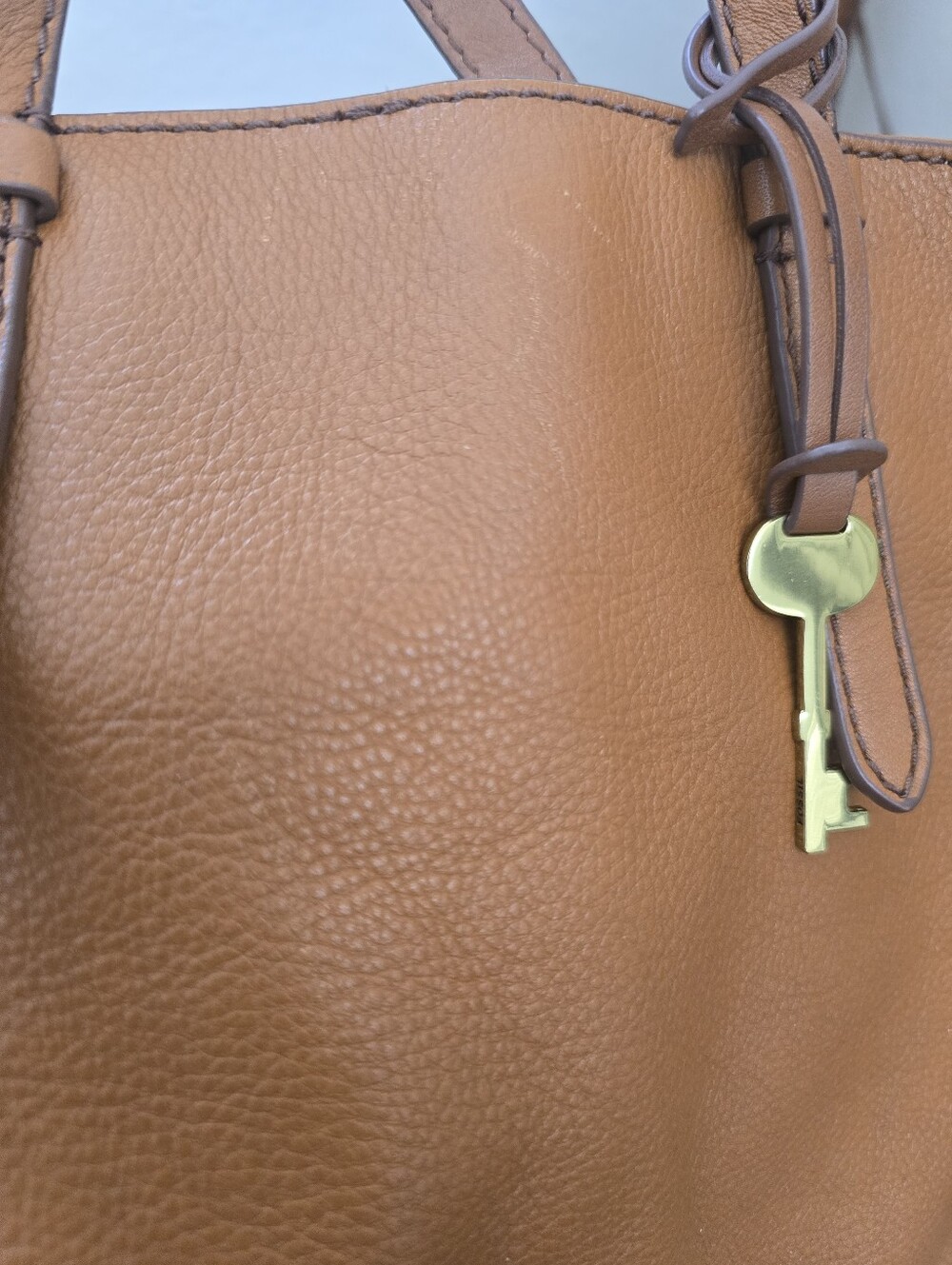 Women's Brown Leather Tote Bag - Unbranded - Picture 12 of 13
